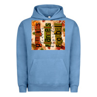 Pigment Pebble Blue pumpkins leaves flannels hayrides football Urban Hoodie - texasbilliewilder
