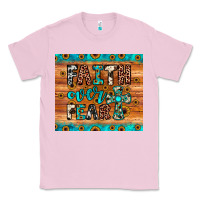 Bubblegum Pink faith over fear Classic Tee - JahusDesignShop