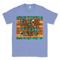 Colony Blue faith over fear Classic Tee - JahusDesignShop