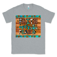 Heather Grey faith over fear Classic Tee - JahusDesignShop