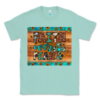 Seafoam faith over fear Classic Tee - JahusDesignShop