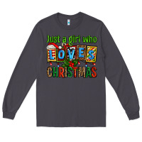 Smoke just a girl who loves christmas Long Sleeve Tee - AdoDesignShop