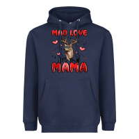 Navy mad love for my mama Heavyweight Hoodie - MaliasSmallBusiness