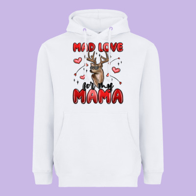 Mad Love For My Mama Heavyweight Hoodie Designed By Maliassmallbusiness