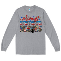 Heather Grey always remember heroes Long Sleeve Tee - JahusDesignShop
