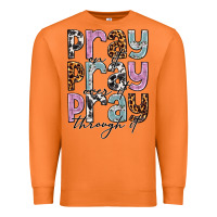 Carrot pray on it pray over it pray through it Premium Sweatshirt - NancyCooperArtShop