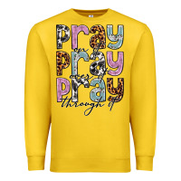 Lemon pray on it pray over it pray through it Premium Sweatshirt - NancyCooperArtShop