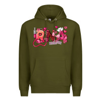 Army Green rna breast cancer registered nurse assistant Premium Hoodie - LillyAllenDesigns