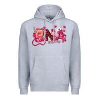 Heather Grey rna breast cancer registered nurse assistant Premium Hoodie - LillyAllenDesigns