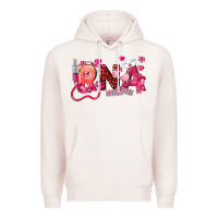 Pale Pink rna breast cancer registered nurse assistant Premium Hoodie - LillyAllenDesigns