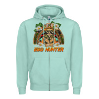 Seafoam easter egg hunter  rabbit rainbow Zipper Hoodie - BarkalooDesign
