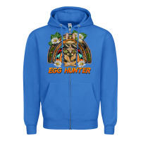 True Royal easter egg hunter  rabbit rainbow Zipper Hoodie - BarkalooDesign
