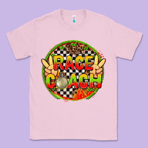 Race Coach  With Leopard And Peace Hand Classic Tee Designed By Adodesignshop
