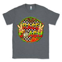 Charcoal Heather race coach  with leopard and peace hand Classic Tee - AdoDesignShop