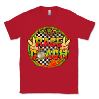 Red race coach  with leopard and peace hand Classic Tee - AdoDesignShop