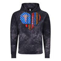 Cloud Black 4th of july nurse heart flag Vintage Hoodie - texasbilliewilder