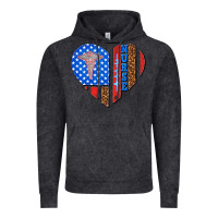 Vintage Black 4th of july nurse heart flag Vintage Hoodie - texasbilliewilder