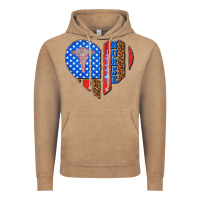 Vintage Coffee 4th of july nurse heart flag Vintage Hoodie - texasbilliewilder