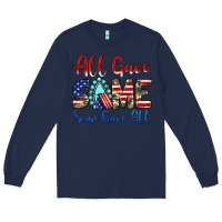 Navy all gave some some gave all Long Sleeve Tee - JahusDesignShop