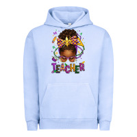 Pigment Grape Ice mardi gras teacher afro messy bun Urban Hoodie - texasbilliewilder