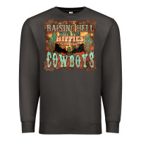 Smoke raising hell with the hippies and the cowboys Premium Sweatshirt - NancyCooperArtShop