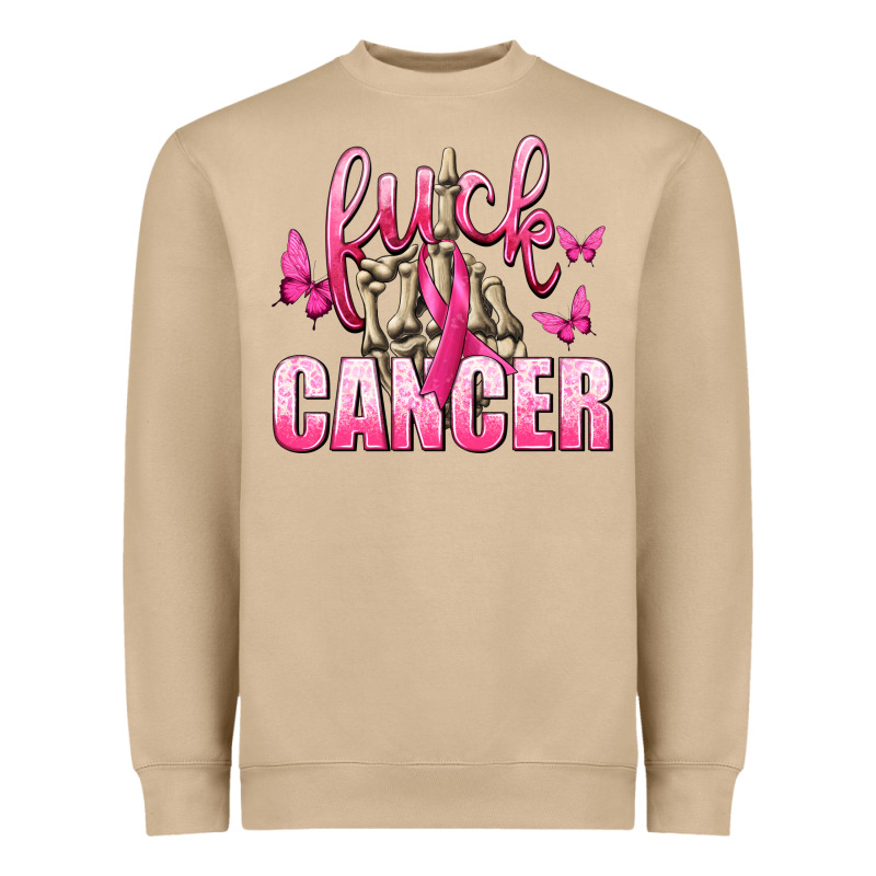 Fuck Cancer With Butterflies Heavyweight Sweatshirt by texasbilliewilder | Teevron