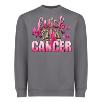 Storm Fuck Cancer with Butterflies Heavyweight Sweatshirt - texasbilliewilder