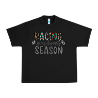 Black Racing Is My Favorite Season Urban Heavy Tee - CowhideDigitalArt