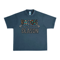 Midnight Navy Racing Is My Favorite Season Urban Heavy Tee - CowhideDigitalArt