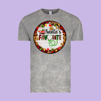 Santa's Favorite Custom Medical Occupation Vintage Tee Designed By Adodesignshop