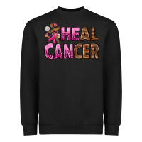 Black Heal Cancer Heavyweight Sweatshirt - texasbilliewilder