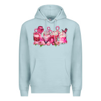 Blue Mist cancer coffee cups Premium Hoodie - LillyAllenDesigns
