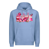 Colony Blue cancer coffee cups Premium Hoodie - LillyAllenDesigns