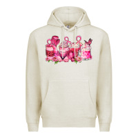 Oatmeal Heather cancer coffee cups Premium Hoodie - LillyAllenDesigns