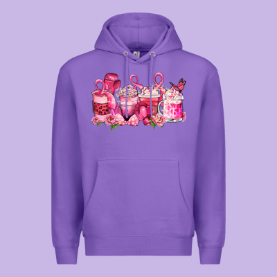 Cancer Coffee Cups Premium Hoodie Designed By Lillyallendesigns