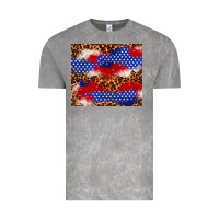 Cloud Rock 4th of July USA flag leopard 20oz tumbler Vintage Tee - Neo Western