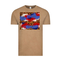 Vintage Coffee 4th of July USA flag leopard 20oz tumbler Vintage Tee - Neo Western