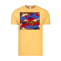 Vintage Mustard 4th of July USA flag leopard 20oz tumbler Vintage Tee - Neo Western