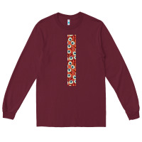 Burgundy Halloween Key Fob Long Sleeve Tee - BundleAndBundleShop