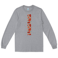 Heather Grey Halloween Key Fob Long Sleeve Tee - BundleAndBundleShop