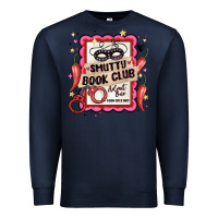 Navy smutty book club admit one good girls only Premium Sweatshirt - MaliasSmallBusiness