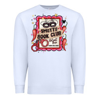 White smutty book club admit one good girls only Premium Sweatshirt - MaliasSmallBusiness