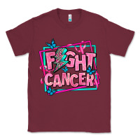 Burgundy fight cancer Classic Tee - AdoDesignShop