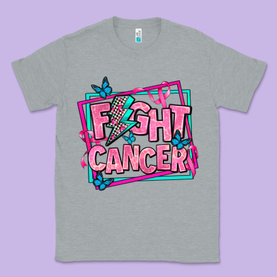 Fight Cancer Classic Tee Designed By Adodesignshop