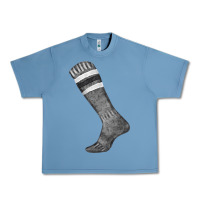 Pebble Blue black sock fa element Urban Heavy Tee - FaDigitalArtStudio