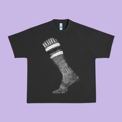 Black Sock Fa Element Urban Heavy Tee Designed By Fadigitalartstudio