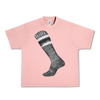 Salmon black sock fa element Urban Heavy Tee - FaDigitalArtStudio