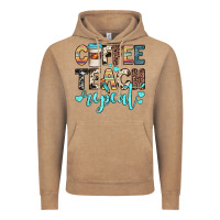 Vintage Coffee coffee teach repeat Vintage Hoodie - JahusDesignShop