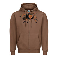 Chestnut Mexican Red Knee Tarantula Zipper Hoodie - LillyAllenDesigns