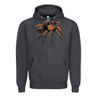 Smoke Mexican Red Knee Tarantula Zipper Hoodie - LillyAllenDesigns